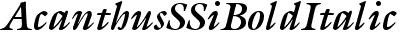 Acanthus SSi Bold Italic