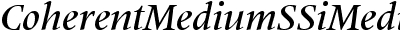 Coherent Medium SSi Medium Italic