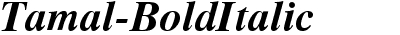 Tamal Bold Italic