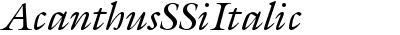 Acanthus SSi Italic