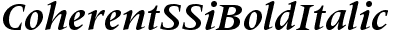 Coherent SSi Bold Italic