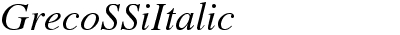 Greco SSi Italic