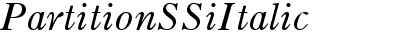 Partition SSi Italic