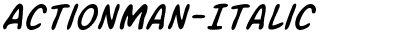 Action Man Italic