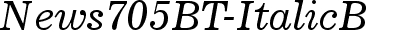 News 705 Italic BT