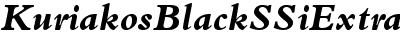 Kuriakos Black SSi Extra Bold Italic