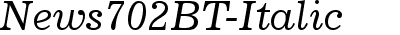 News702 BT Italic