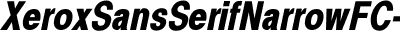 Xerox Sans Serif Narrow Bold Oblique