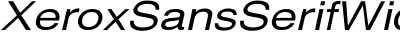 Xerox Sans Serif Wide Oblique