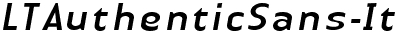 Linotype Authentic Sans Italic