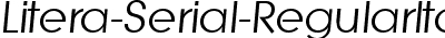 Litera-Serial-RegularItalic DB