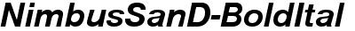 NimbusSanD Bold Italic