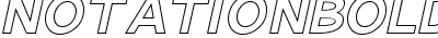 Notation Bold Italic Open JL