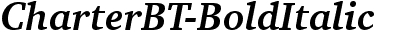 Charter Bold Italic BT