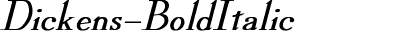 Dickens Bold Italic