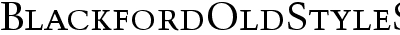 Blackford OldStyle SSi Small Caps 