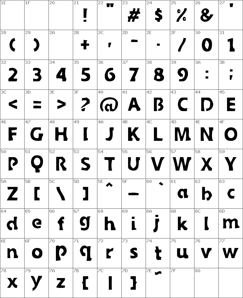 Sledge font