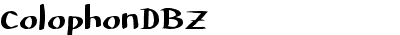 Colophon DBZ