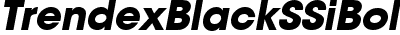Trendex Black SSi Bold Italic