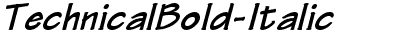 Technical Bold-Italic