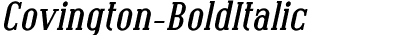 Covington Bold Italic