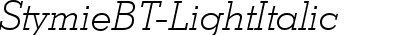 Stymie Light Italic BT