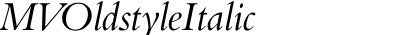 MVOldstyle Italic