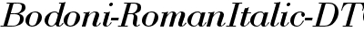 Bodoni Roman Italic