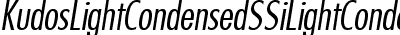 Kudos Light Condensed SSi Light Condensed Italic