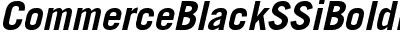 Commerce Black SSi Bold Italic