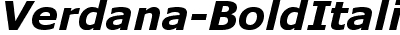 Verdana Bold Italic