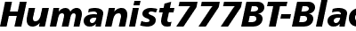 Humanist 777 Black Italic BT