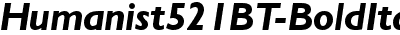 Humanst521 BT Bold Italic