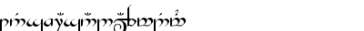 Tengwar Gandalf Medium