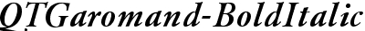 QTGaromand Bold Italic