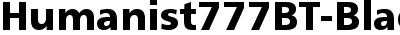 Humanist 777 Black BT