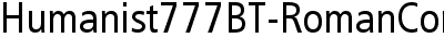 Humanist 777 Condensed BT