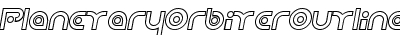 Planetary Orbiter Outline Bold Italic
