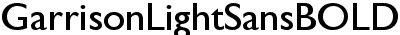 Garrison Light Sans BOLD