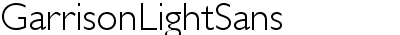 Garrison Light Sans