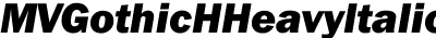 MVGothicH HeavyItalic