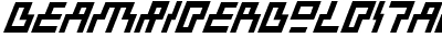 Beam Rider Bold Italic