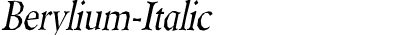 Berylium Italic