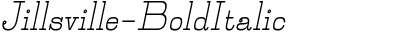 Jillsville Bold Italic