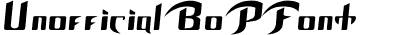 Unofficial BoP Font