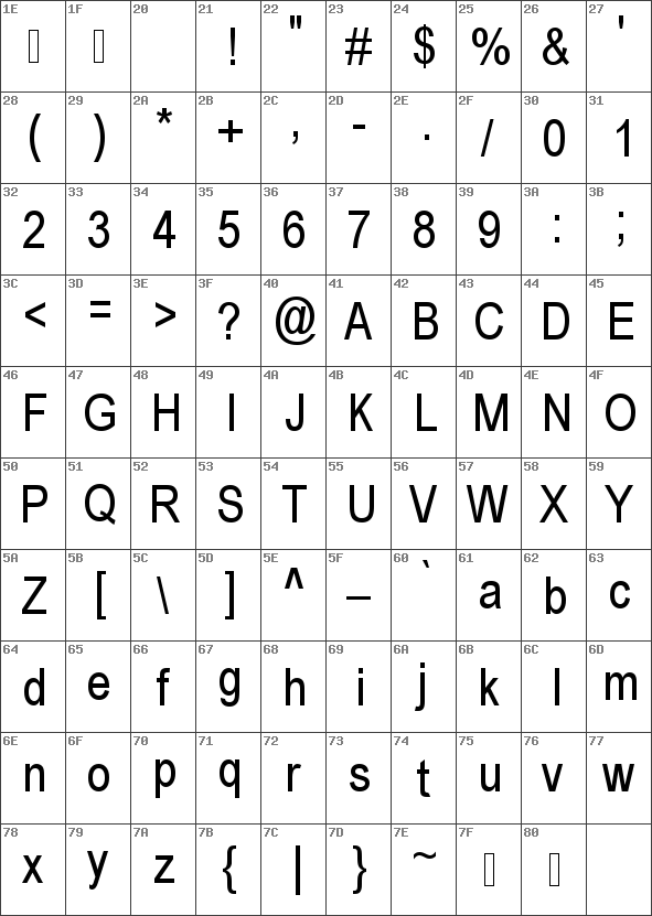 FONT ARIAL NARROW SCARICARE