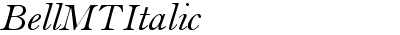 Bell MT Italic