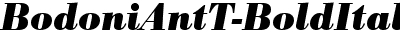 BodoniAntT Bold Italic