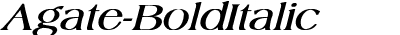 Agate Bold Italic