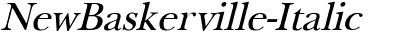 NewBaskerville Italic